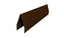 Ламель забора жалюзи Tokyo new 0,45 Print Elite с пленкой Choco Wood TwinColor