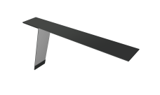 Планка карнизная фальц 130х80 0,5 Satin Matt TX RAL 7016 антрацитово-серый (2м)