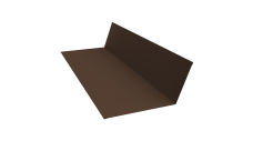 Планка примыкания 150х250 Grand Line 0,5 Satin Matt TX RAL 8017 шоколад (3м)