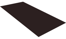 Плоский лист Grand Line 0,5 Drap TX с пленкой RAL 9005 черный