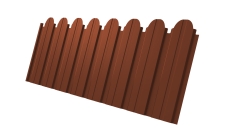 Профнастил C10B фигурный 0,45 Drap TX RAL 8004 терракота