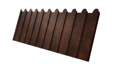 Профнастил С8A v01 фигурный 0,45 Print Premium Cherry Wood Dark FTC