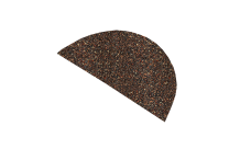 Комплект Заглушка конька круглого для композитной черепицы Grand Line брауни (2 штуки)