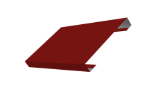 Ламель лицевая 150 забора жалюзи Texas 0,45 PE RAL 3011 коричнево-красный