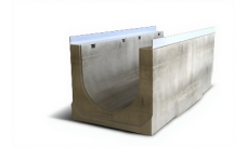 Лоток водоотводный бетонный Aquastok Optima 300 №10/0 (Н-500) (2230210)