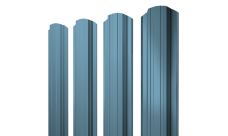 Штакетник Прямоугольный фигурный 0,45 Drap TX RAL 5024 пастельно-синий