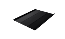 Фальц двойной стоячий Line Grand Line 0,5 Satin Matt с пленкой на замках RAL 9005 черный