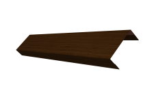 Ламель лицевая 50 забора жалюзи Texas Grand Line 0,45 Print Elite Choco Wood TwinColor