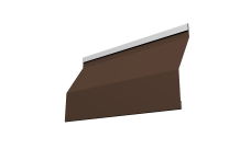 Ламель забора жалюзи Milan Slim Grand Line 0,45 Drap TX RAL 8017 шоколад