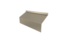 Ламель забора жалюзи Milan/Milan new стартовая/финишная для калиток и ворот 0,5 Satin RAL 1015 светлая слоновая кость