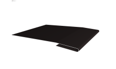 Планка начальная 0,5 Velur X RAL 9005 черный (3м)