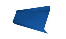 Планка примыкания в штробу 60 0,45 PE с пленкой RAL 5005 сигнальный синий (3м)