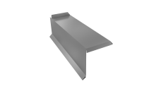 Планка торцевая сегментная 30мм Grand Line Левая 0,4 PE с пленкой RAL 7004 сигнальный серый