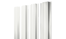 Штакетник Прямоугольный с прямым резом Grand Line 0,45 ПЭ двухсторонний RAL 9003 сигнальный белый