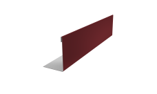 Нащельник 125 Texas 25х35 0,45 PE RAL 3005 красное вино (L1,5)