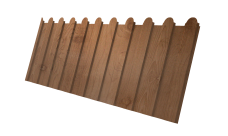 Профнастил С8A v01 фигурный Grand Line 0,45 Print Premium с пленкой Pine Wood Fresh