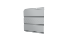 Софит металлический Grand Line центральная перфорация 0,45 Drap TX с пленкой RAL 7004 сигнальный серый