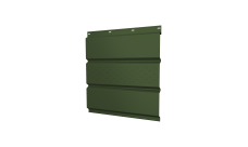 Софит металлический Grand Line центральная перфорация 0,5 Satin Matt TX с пленкой RAL 6020 хромовая зелень