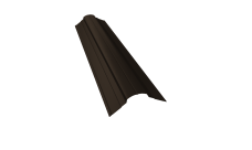 Планка конька фигурного 70x70 0,45 Drap RR 32 темно-коричневый (2м)