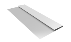 Планка стартовая Блок-Хаус новый Grand Line 0,45 Drap с пленкой RAL 9003 сигнальный белый (2м)