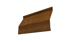 Ламель забора жалюзи Milan Slim 0,45 Print-double Elite Golden Wood