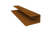 Планка П-образная завершающая сложная (КД) 0,45 Print Elite Golden Wood TwinColor (2м)