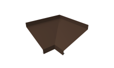 Угол отлива внутренний 150 Grand Line 0,45 PE с пленкой RAL 8017 шоколад