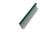 Декоративная накладка на столб универсальная 80х80 для забора жалюзи Grand Line 0,5 Satin Matt TX RAL 6005 зеленый мох (2,5м)