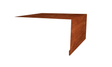 Планка околооконная простая 250х50 0,45 Print Elite Rowan TwinColor (2м)