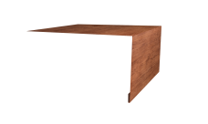 Планка околооконная простая 250х75 0,45 Print Premium Rowan Wood Intense FTC (2м)