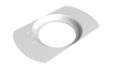 Приемник воды круглый Vortex Project 146мм RAL 9003 сигнальный белый