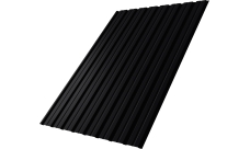 Профнастил С10B Grand Line 0,45 ПЭ двухсторонний RAL 9005 черный