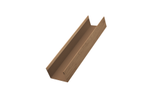 Стойка для забора жалюзи Milan,Tokyo Grand Line 0,45 Print Elite Honey Wood TwinColor (2м)