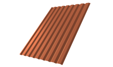 Профнастил С20A 0,5 Satin RAL 8004 терракота