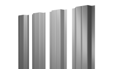 Штакетник П-образный A с прямым резом 0,45 Drap RAL 7004 сигнальный серый