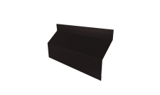 Ламель забора жалюзи Milan Slim стартовая/финишная для калиток и ворот 0,5 Satin RAL 9005 черный