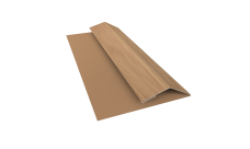 Планка финишная Блок-Хаус новый Grand Line 0,45 Принт Элит Медовое дерево TwinColor (2м)