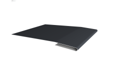 Планка начальная Grand Line 0,45 Drap TR lite RAL 7024 мокрый асфальт (2м)