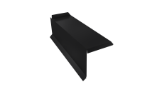 Планка торцевая сегментная 30мм Левая 0,45 PE с пленкой RAL 9005 черный