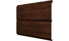 Софит металлический ЭкоБрус new Grand Line c перфорацией 0,45 Print Elite Cherry Wood TwinColor