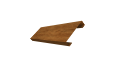 Ламель лицевая 100 забора жалюзи Texas 0,45 Print Elite Golden Wood TwinColor