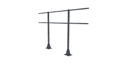 Ограждение кров. д/парапета на плоскую кровлю 7024 (2,0х1,2м)
