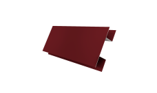 Планка H-образная Экобрус 0,45 Drap TX RAL 3005 красное вино (2м)