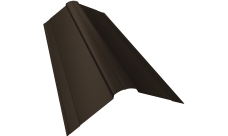 Планка конька фигурного 150х150 Grand Line 0,5 Rooftop Бархат RR 32 темно-коричневый (2м)