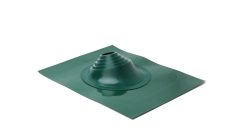 Проходной элемент MF угловой №1 (75-200мм) +240 силиконовый (металлический окрашенный фланец) зеленый