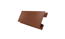 Планка H-образная стыковочная сложная 0,5 Velur X RAL 8004 терракота (2м)