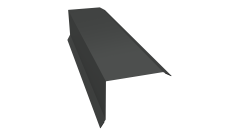 Планка торцевая 80х100 Grand Line 0,45 PE с пленкой RAL 7016 антрацитово-серый (3м)