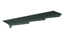 Примыкание резное левое Gerard 1,2м, цвет 481