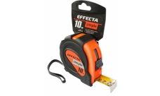 Рулетка Effecta Simple 10м без магнитов, 2 фиксатора