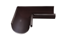Угол желоба внутренний Grand Line PE 90 гр 150 мм RAL 8017 шоколад